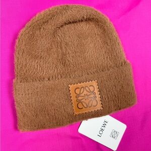 Women’s Loewe Brown Beanie Hat